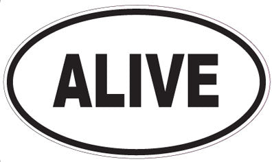 ALIVE - Oval Magnet
