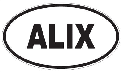 ALIX - Oval Sticker
