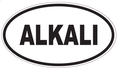 ALKALI - Oval Sticker