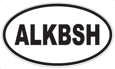 ALKBSH - Oval Sticker