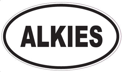 ALKIES - Oval Sticker