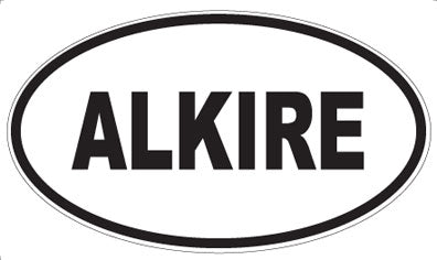 ALKIRE - Oval Sticker