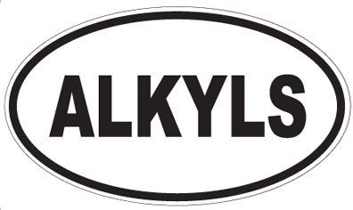 ALKYLS - Oval Sticker