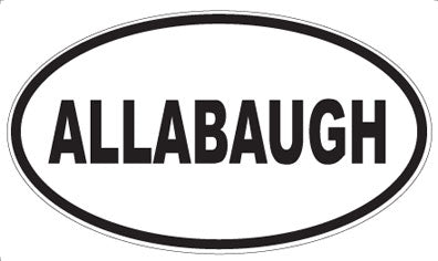 ALLABAUGH - Oval Magnet