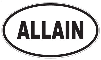ALLAIN - Oval Magnet