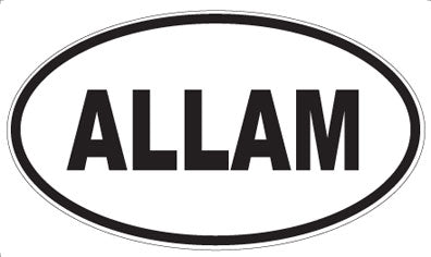 ALLAM - Oval Sticker