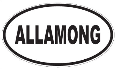 ALLAMONG - Oval Magnet