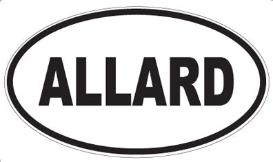 ALLARD - Oval Sticker