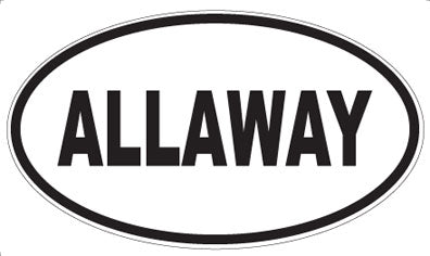 ALLAWAY - Oval Magnet