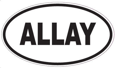 ALLAY - Oval Sticker