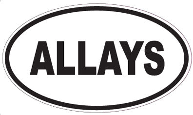 ALLAYS - Oval Sticker