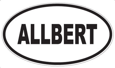 ALLBERT - Oval Magnet