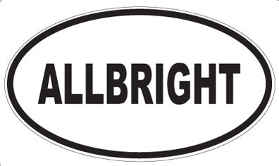 ALLBRIGHT - Oval Sticker