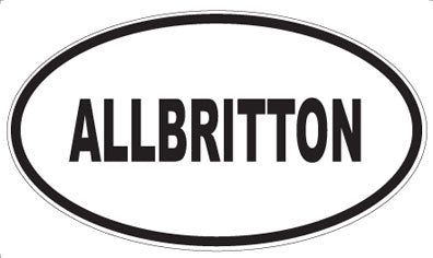 ALLBRITTON - Oval Magnet