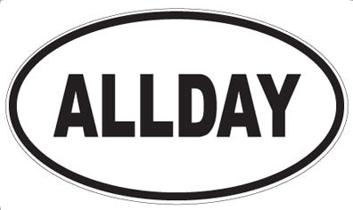 ALLDAY - Oval Sticker