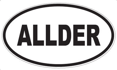 ALLDER - Oval Sticker
