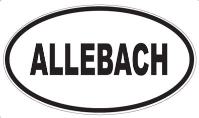 ALLEBACH - Oval Magnet