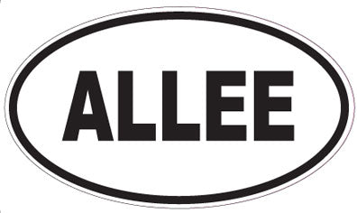 ALLEE - Oval Sticker