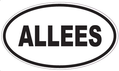 ALLEES - Oval Sticker