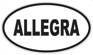 ALLEGRA - Oval Magnet