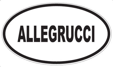 ALLEGRUCCI - Oval Magnet