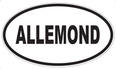 ALLEMOND - Oval Sticker