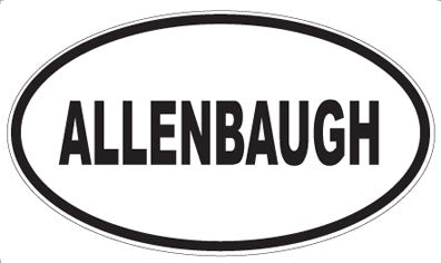 ALLENBAUGH - Oval Sticker