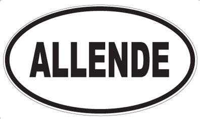 ALLENDE - Oval Sticker