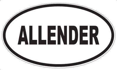 ALLENDER - Oval Magnet
