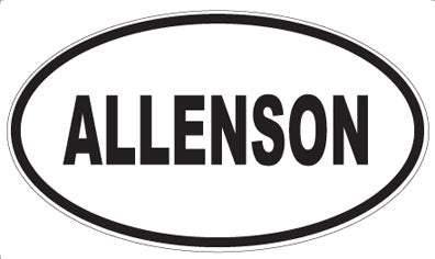 ALLENSON - Oval Sticker
