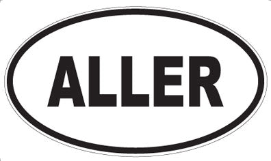 ALLER - Oval Sticker