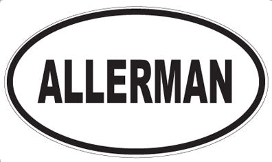 ALLERMAN - Oval Sticker