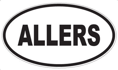 ALLERS - Oval Magnet