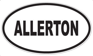 ALLERTON - Oval Sticker