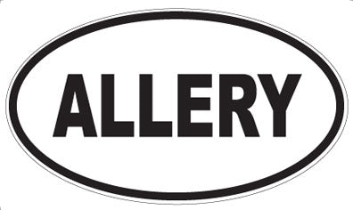 ALLERY - Oval Sticker