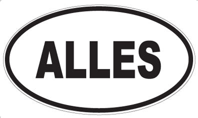 ALLES - Oval Magnet