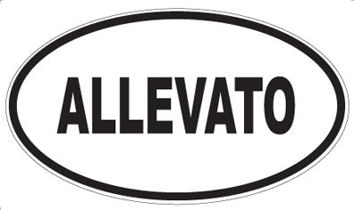 ALLEVATO - Oval Sticker