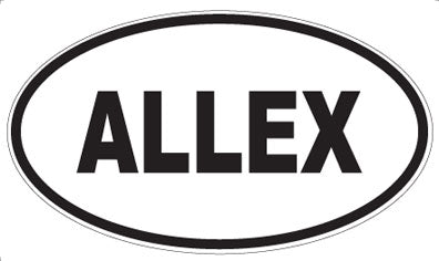 ALLEX - Oval Sticker