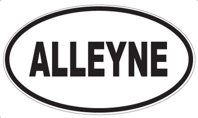 ALLEYNE - Oval Sticker