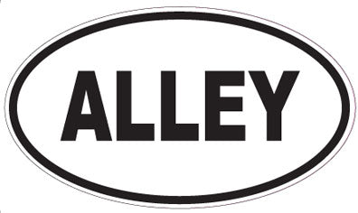 ALLEY - Oval Magnet