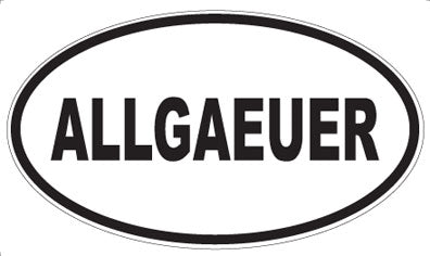 ALLGAEUER - Oval Sticker