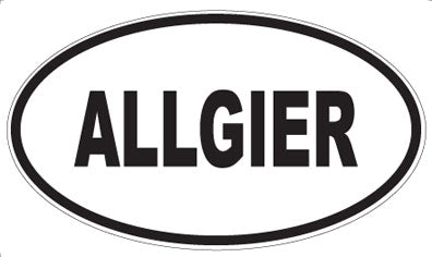 ALLGIER - Oval Sticker