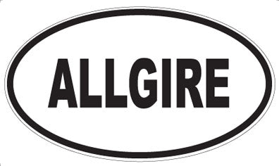 ALLGIRE - Oval Sticker
