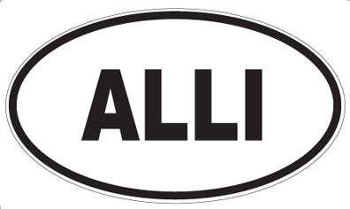 ALLI - Oval Sticker