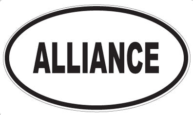 ALLIANCE - Oval Magnet