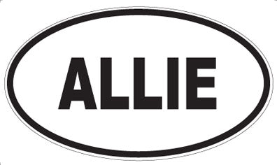 ALLIE - Oval Sticker