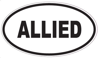 ALLIED - Oval Sticker