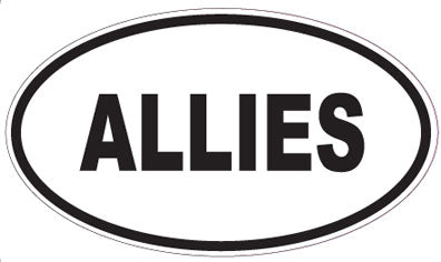 ALLIES - Oval Sticker