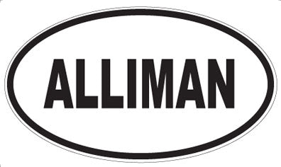 ALLIMAN - Oval Sticker
