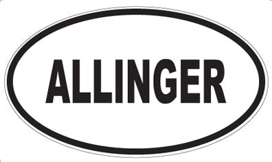 ALLINGER - Oval Sticker
